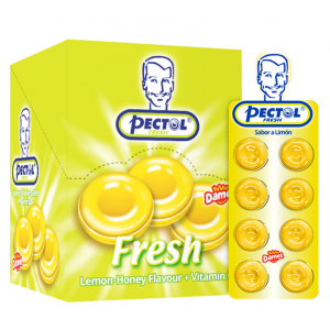 Pectol Fresh Lozenges With Lemon & Honey Flavour + Vitamin C 8 lozenges